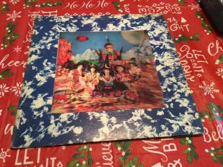 Rolling Stones At Their Satanic Majesties Request Lp Vg,  Vinyl Hologram Cover Og