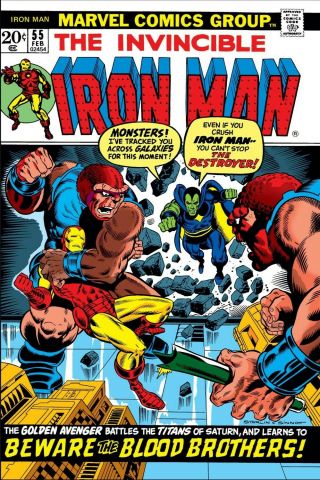 Invincible Iron Man 55 1st Appearance Of Thanos Drax Marvel 1973 Marvel