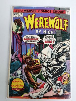 Werewolf By Night 32 1st Appearance Moon Knight (low Grade) 1975 Marvel Ungraded