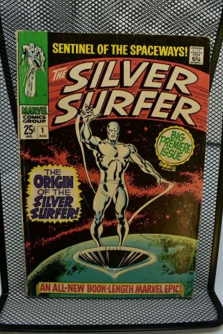 Silver Surfer 1 Marvel Silver Age Comics 1968 Stan Lee John Buscema Origin 4.  0