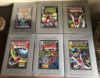 Marvel Masterworks Captain Marvel Volume 1 2 3 4 5 6 - Complete OMNIBUS - MT/NM 3