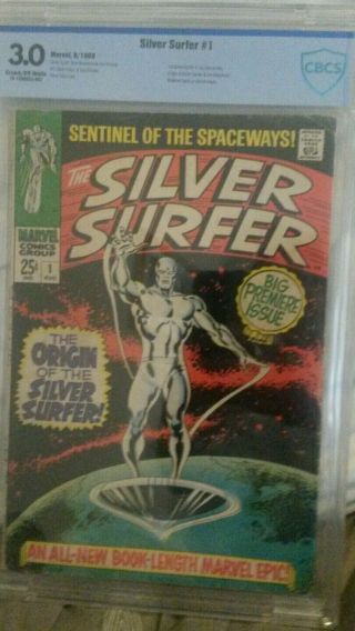 Silver Surfer 1 Cbcs 3.  0 Origin And Key Appearance Marvel Comic Book - Like Cgc