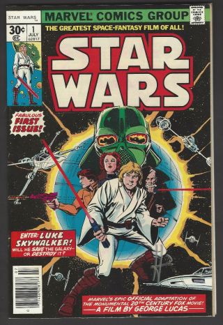 Star Wars 1 Nm/mt 9.  8 White Pages.  Signed By Artist Howard Chaykin