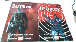Deathlok Control Alt Delete 1 & Man Verus Machine 2 Tpb Trade Marvel Comics