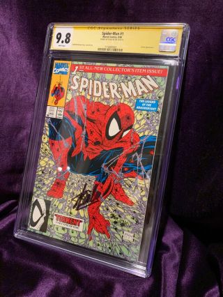 Spider - Man 1 Signed Stan Lee Cgc 9.  8 Torment 2003