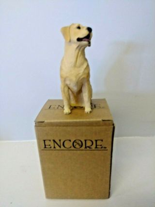 Encore Yellow Labrador Golden Retriever Dog Figurine Statue Resin 52226