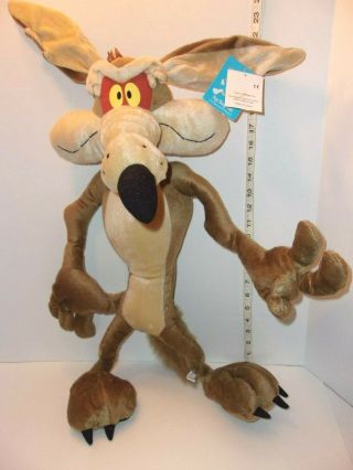 Jumbo 23” Wile E.  Coyote Looney Tunes Plush Stuffed 45 Anniversary W/tags