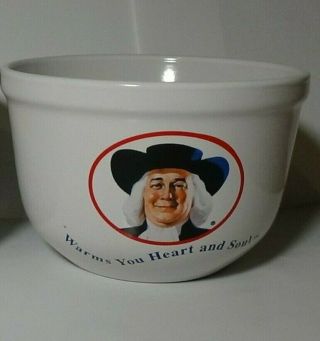 Quaker Oats Ceramic Bowl 1999 Vintage Cereal Dish Warms Your Heart And Soul Rare
