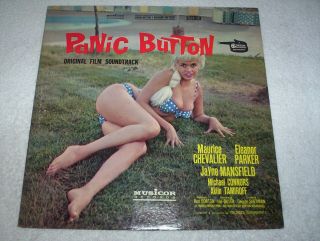 Jayne Mansfield Panic Button Soundtrack Musicor R5rs - 7157 George Garvarentz Lp