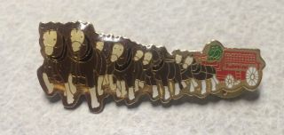 Budweiser Clydesdale Horse Wagon Bud Beer Hat Lapel Pin