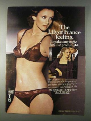 1980 Lily Of France French Connection Bra & Panties Ad