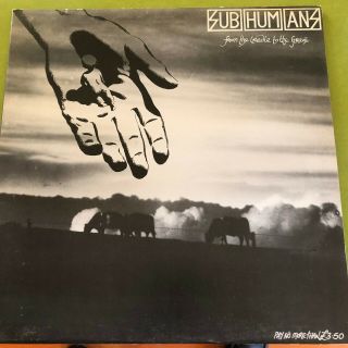 Subhumans From The Cradle To The Grave 1984 Uk Punk Vinyl Lp - Bluurg Fish 8