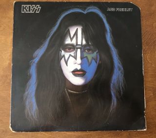 Ace Frehley Kiss Complete Orig 1978 S/t Solo Lp W/poster Insert Inner Merch Form