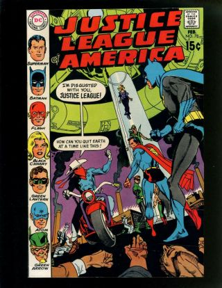 Justice League Of America 78 Vf - Kane,  Dillin,  Superman,  Batman,  Green Arrow