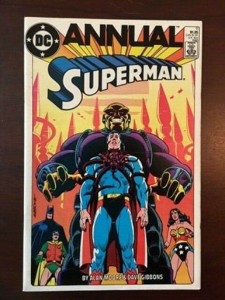 Superman Annual 11 (1985,  Dc) Vf/nm Alan Moore 1st Black Mercy Batman Mongul