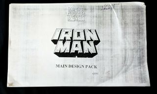 Iron Man The Animated Series Production Studio Main Design Pack 82 Pages