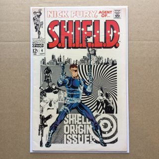 Nick Fury Agent Of Shield 4 Steranko Cover Origin Fury