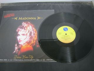 Vinyl Record 12” Madonna Dress You Up Ltd Edit Poster Bag (k) 49