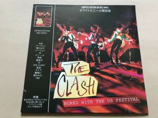 The Clash Bored With The Us Festival - Red Vinyl Rare Live Show Punk Coda Label