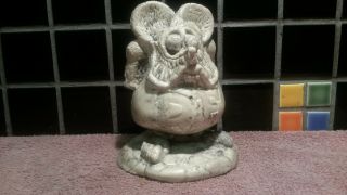 Rat Fink Resin Figurine.  From Ed Big Daddy Roth