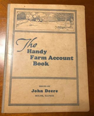 1933 John Deere Handy Farm Account Book Ledger Calendars Moline Il