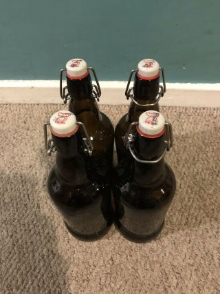 British Beer Bottle Flip Top Home Brewing 700ml X4