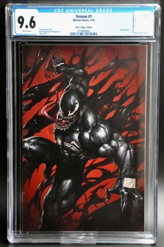 Venom 1 Skan Virgin Variant Marvel Comics - Cgc 9.  6