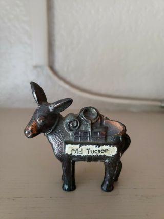 Old Tucson Metal Miniature Souvenir Donkey