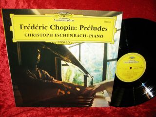 German Nm Dg 2530 231 Stereo Chopin Preludes Eschenbach Cover Exc,