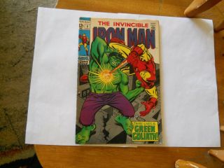 The Invincible Iron Man 9 (jan.  1969,  Marvel Comics) Stan Lee