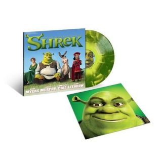 Shrek - Music From The Motion Picture - Swamp Green Vinyl Lp.  Rare.