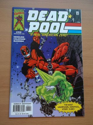 Marvel: Deadpool 42,  1st Print,  G.  I.  Joe 21 Silent Homage Cover,  2000,  Nm,