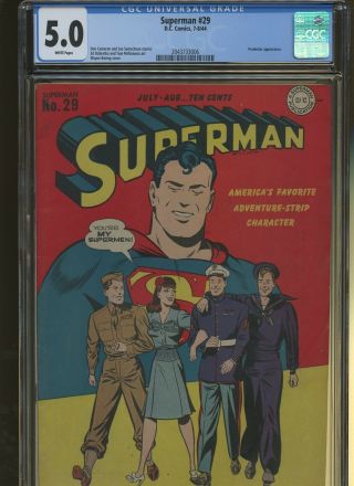 Superman 29 Cgc 5.  0 | Dc 1944 | Prankster Appearance.