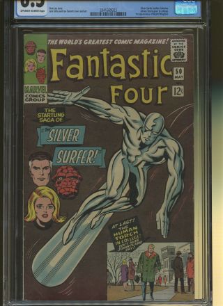 Fantastic Four 50 CGC 6.  5 | 1966 | Silver Surfer VS Galactus.  1st Wyatt Wingfoot 2
