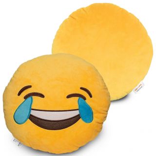 Emoji Cute Pillow Tears Of Happiness Face Large 14 " Laughing Joy Plush & Funny
