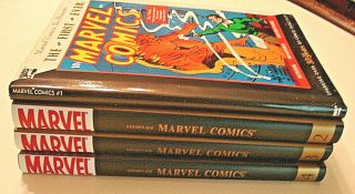 (4) Marvel Masterworks MARVEL MYSTERY COMICS 2 - 4 & First Ever MARVEL COMICS 3