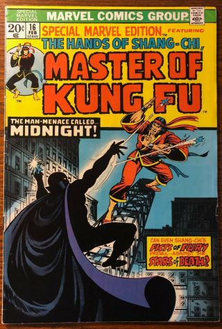 Special Marvel Edition 16.  2nd Master Of Kung Fu Jim Starlin