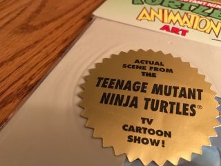 TMNT TEENAGE MUTANT NINJA TURTLES ANIMATION TV ART CEL,  SHREDDER,  GADGET 86 4