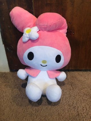 Nwt Sk Japan Sanrio My Melody Big Plush 14” Round 1 Bunny Pink/white