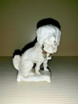 Vintage Confetti Dog King Charles Spaniel Statue Figurine Miniature 3” ❤️tw4j