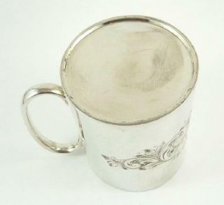 Small Sized Antique Scottish Sterling Silver Christening Mug - Glasgow 1909 6