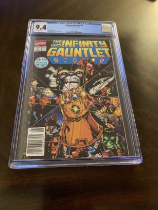 Infinity Gauntlet 1 Cgc 9.  4,  Upc The Movie Is Out,  Case,  No Cracks,  Rare