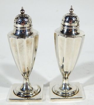 Antique Sterling Silver Set Tiffany & Co Salt And Pepper Shaker