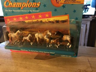 Grand Champion Horses - Micro Mini Appalosa Set.  Still.  Box Is Open - One En