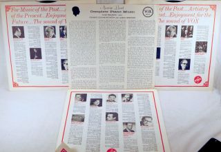 3 LP VOX BOX Ravel VLADO PERLEMUTER Complete Piano Music HORENSTEIN 1961 VBX - 410 3