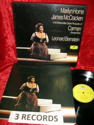 1973 German Nm 3lp Dg 2709 043 Stereo Bizet Carmen Horn Bernstein Box Exc,