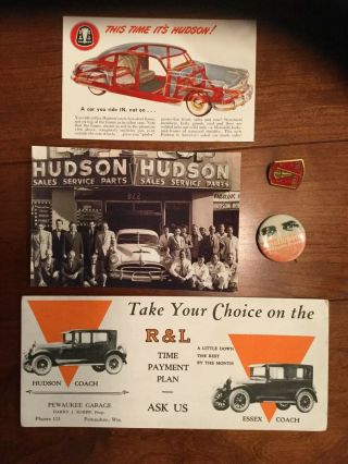 Hudson Dealers Memorbilia