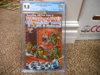 Teenage Mutant Ninja Turtles 1 Cgc 9.  8 4th Print Mirage 1985 White Pgs Tmnt