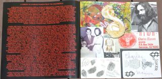 Charles Manson RARE LP 1000 Copies Record Vinyl Official ATWA 6