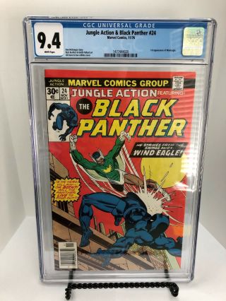 Jungle Action Featuring The Black Panther 24 Cgc 9.  4 Nm - White Pages